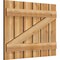 Ekena Millwork Spaced Board-n-Batten Shutters w/Z-Bar, Rough Sawn Western Red Cedar, 34 3/4W x 26H, PR RBS06Z35X026RWR - alternate 5
